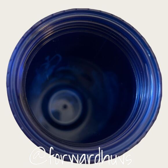 2013 Starbucks 16 Ounce Blue Floral Travel Mug - Picture 5 of 9